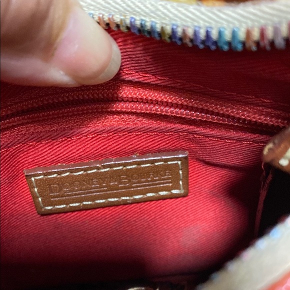 Dooney & Bourke Mini Bag in Golden Tan with Floral Accents - Picture 3 of 5